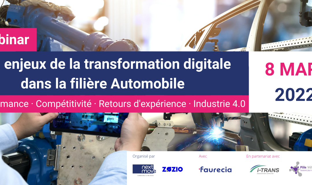 [MAJ] Webinar reporté – Les enjeux de la transformation digitale dans la filière Automobile