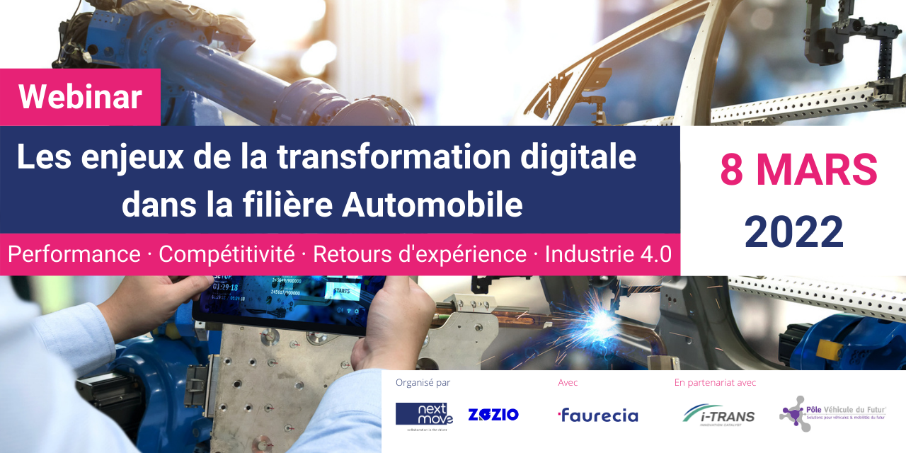 [MAJ] Webinar reporté – Les enjeux de la transformation digitale dans la filière Automobile