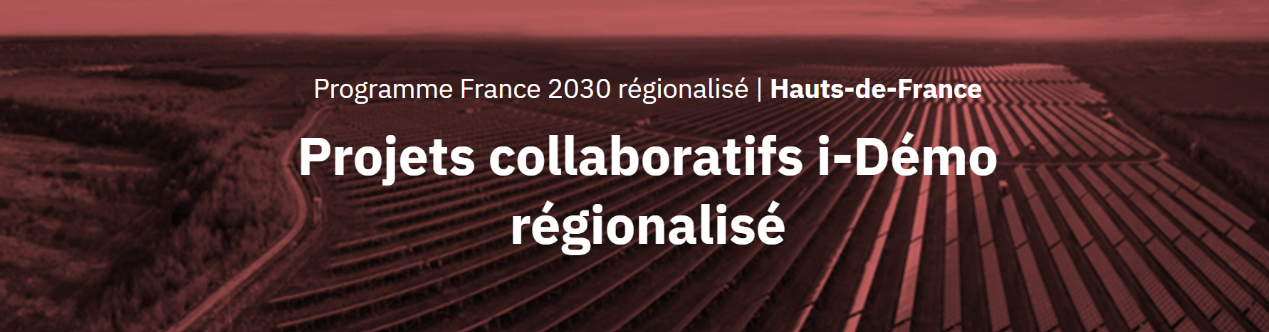 Programme France 2030 régionalisé : Projets...